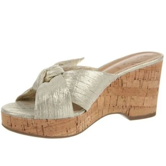 BRAND NEW SAM & LIBBY WEDGE CORK WEDGE HEEL SANDAL - Picture 8 of 16